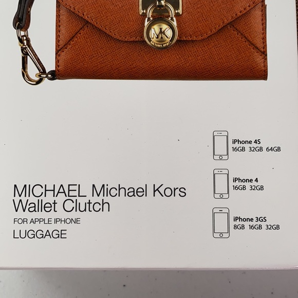 Michael Kors Wallet Clutch Luggage Style IPhone - Picture 9 of 13